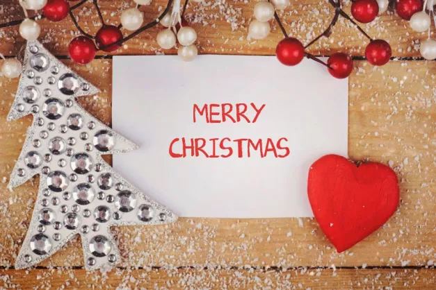 Image with writing "merry christmas"