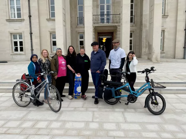 Walking and Cycling with Cllr Clyde Loakes 