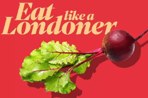 Picture of a Beetroot with Eat Like a Londoner slogan