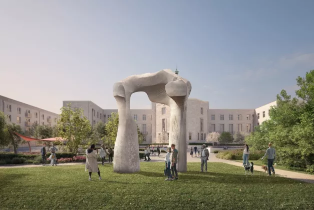 Artist impression of The Arch by Henry Moore at Fellowship Square