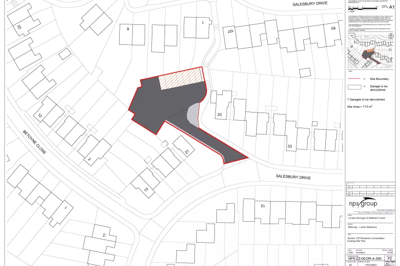 Lower Salesbury Existing Site Plan