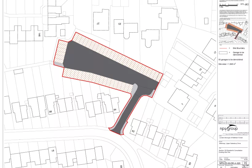 Upper Salesbury Dr Existing Site Plan