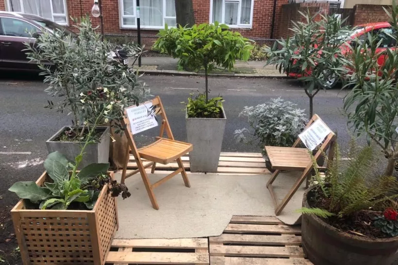 Example of a parklet