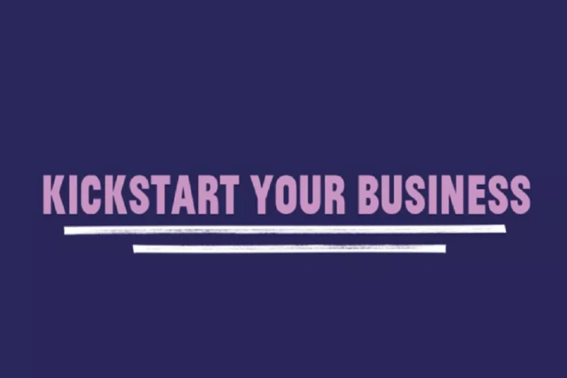 Banner with text Kickstart your Business