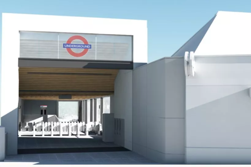 TfL Image - Leyton Station Visualisation of new Station Building
