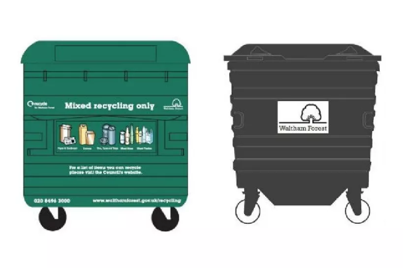 Council recycling bins